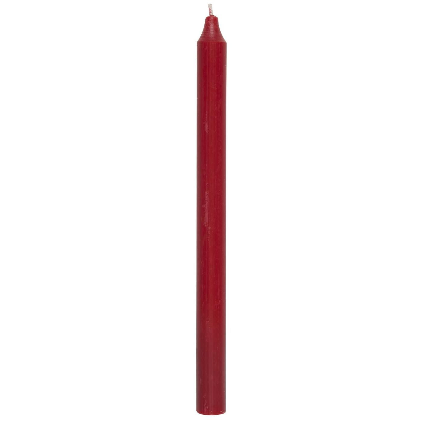 Dinner Candle Red Rustic