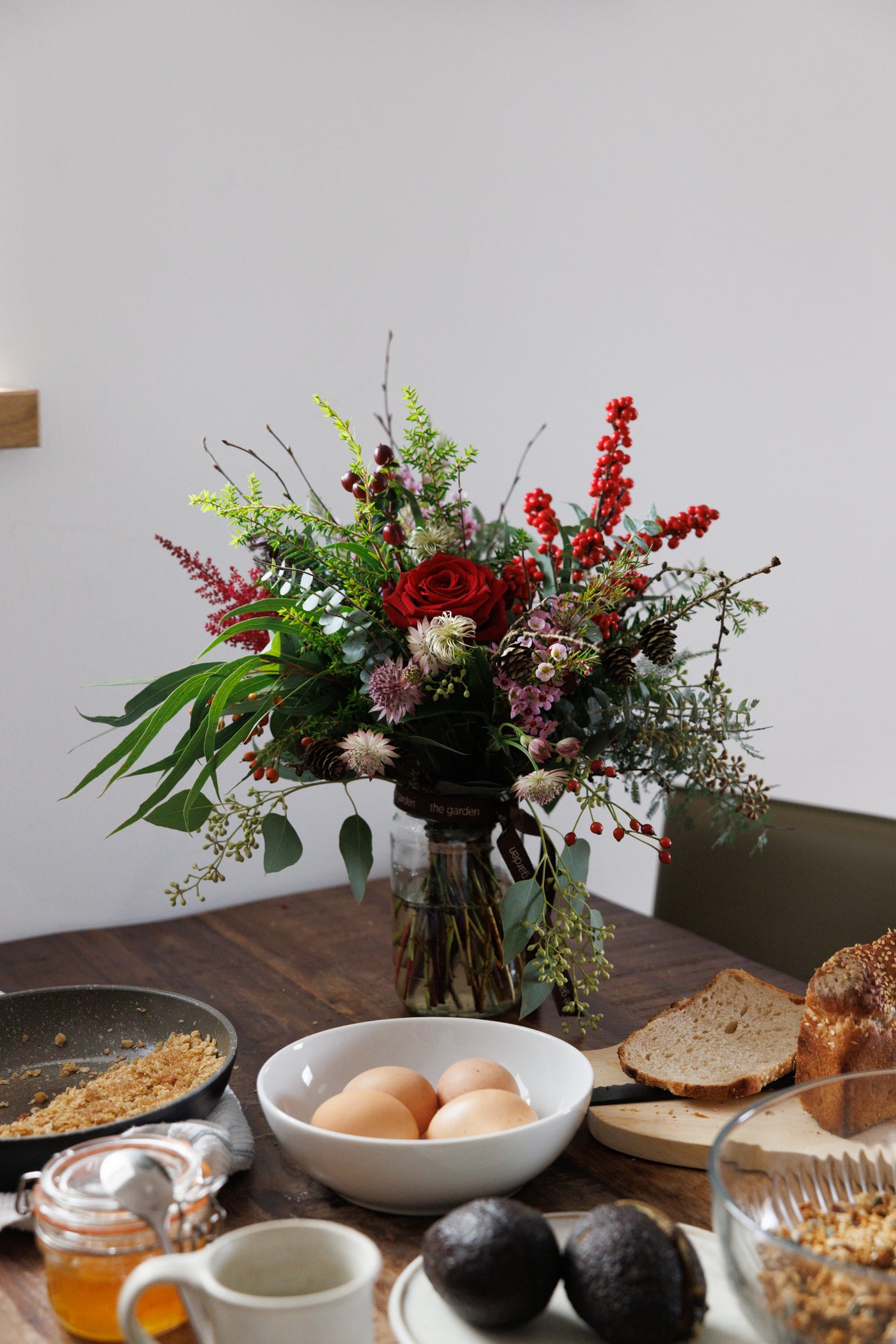 the garden dublin florist christmas arrangement 