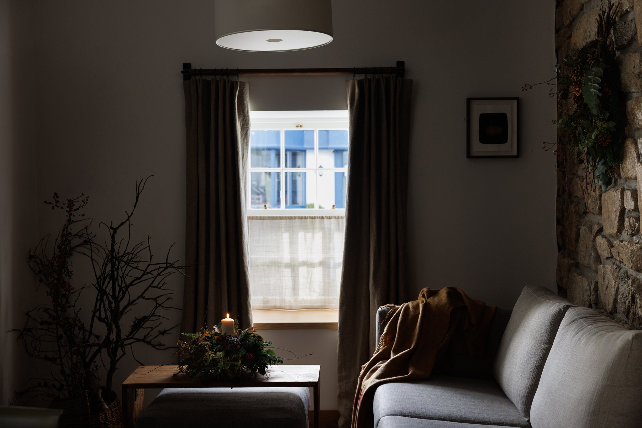 the garden dublin florist christmas candle arrangement 