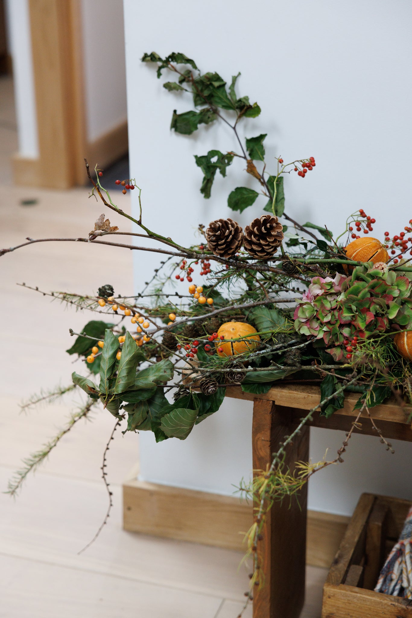 the garden dublin florist christmas mantle garland