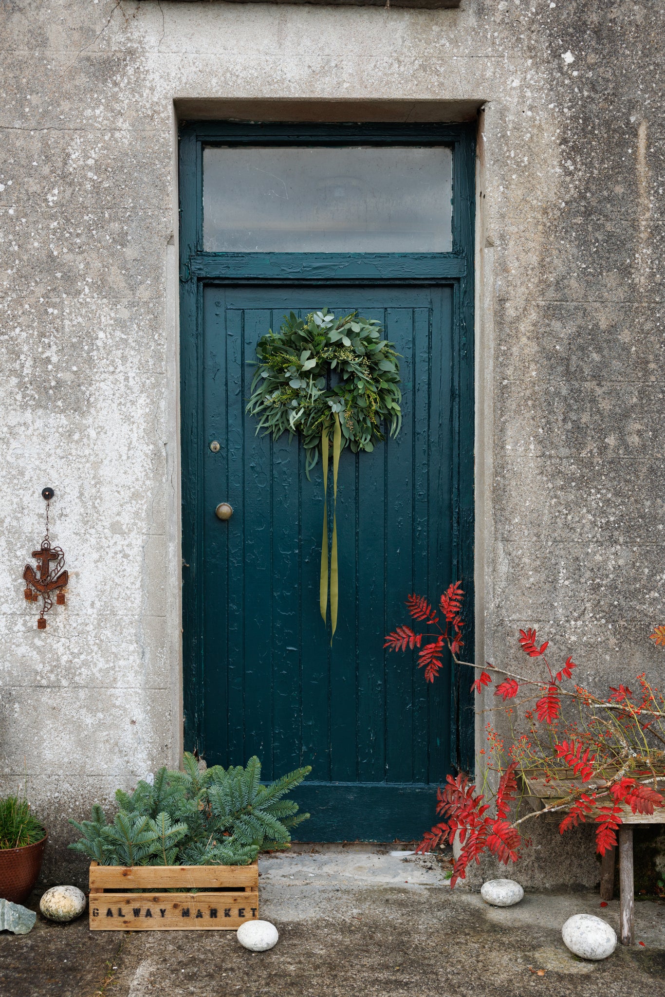 the garden florist christmas wreath