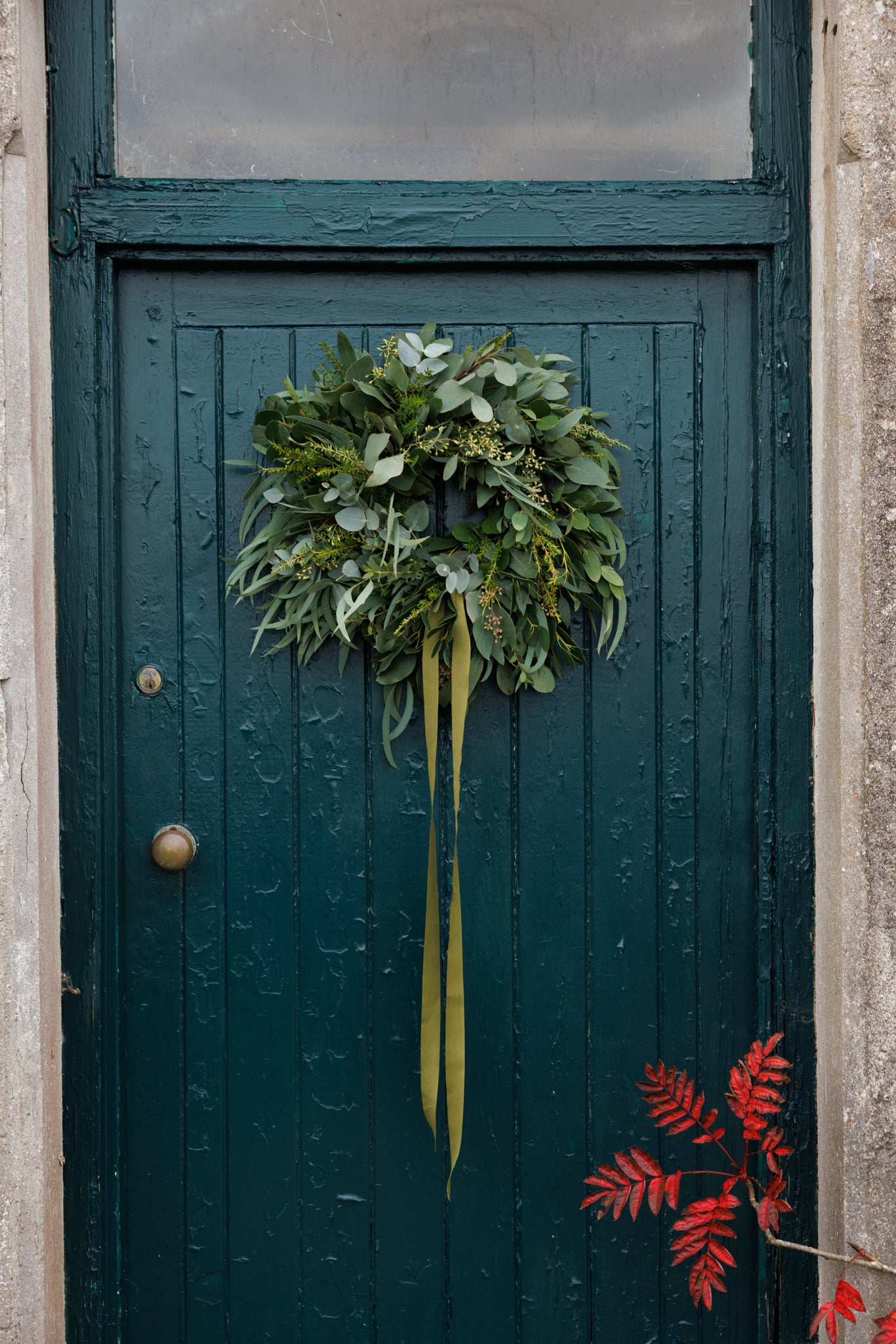 the garden florist christmas wreath