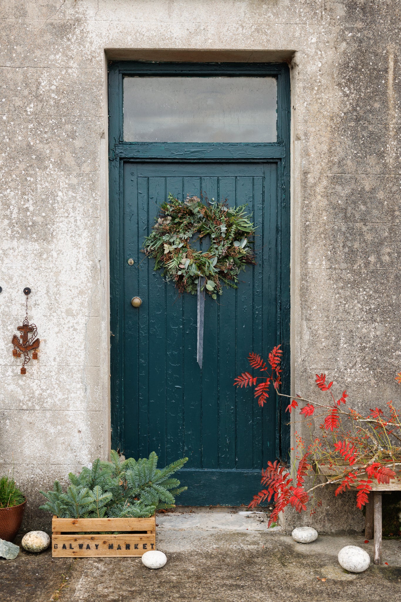 the garden florist christmas wreath