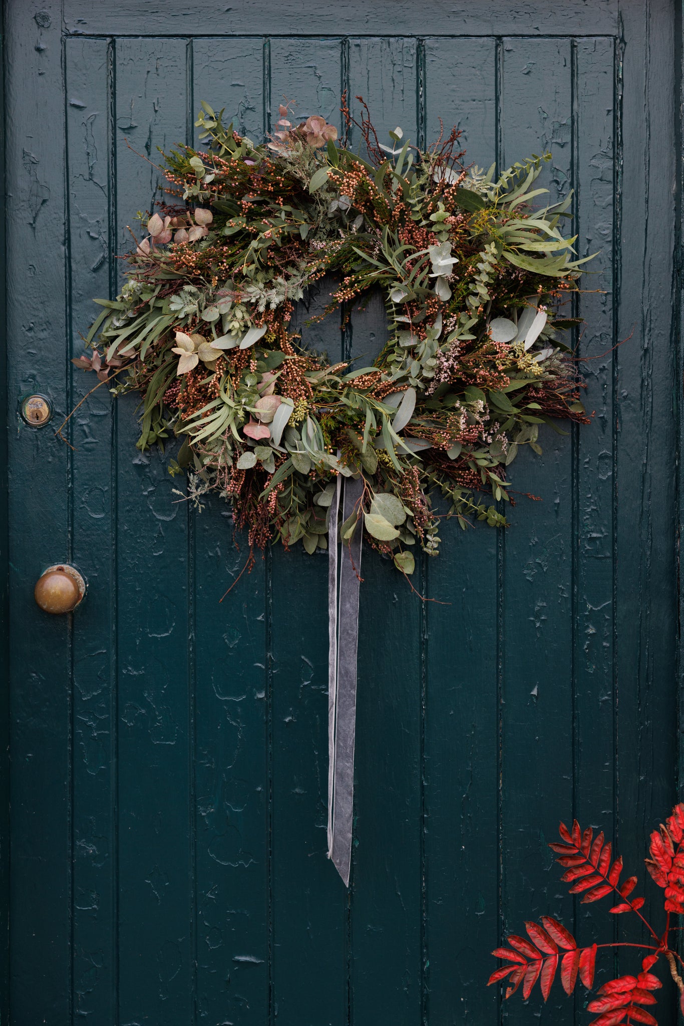 the garden florist christmas wreath