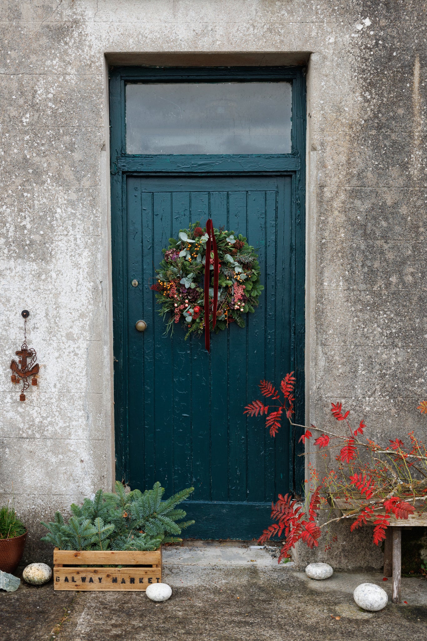 the garden florist christmas wreath