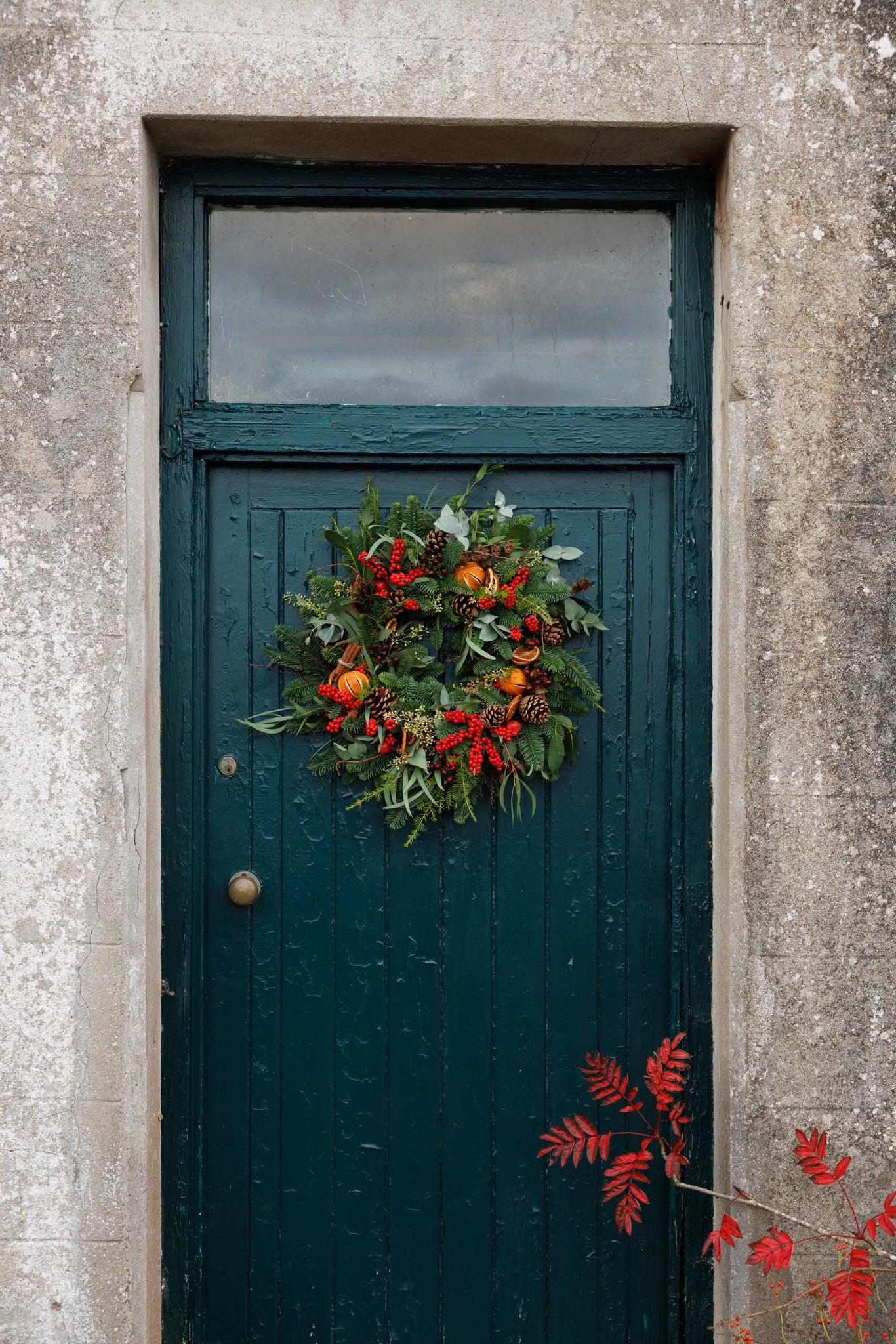 the garden florist christmas wreath