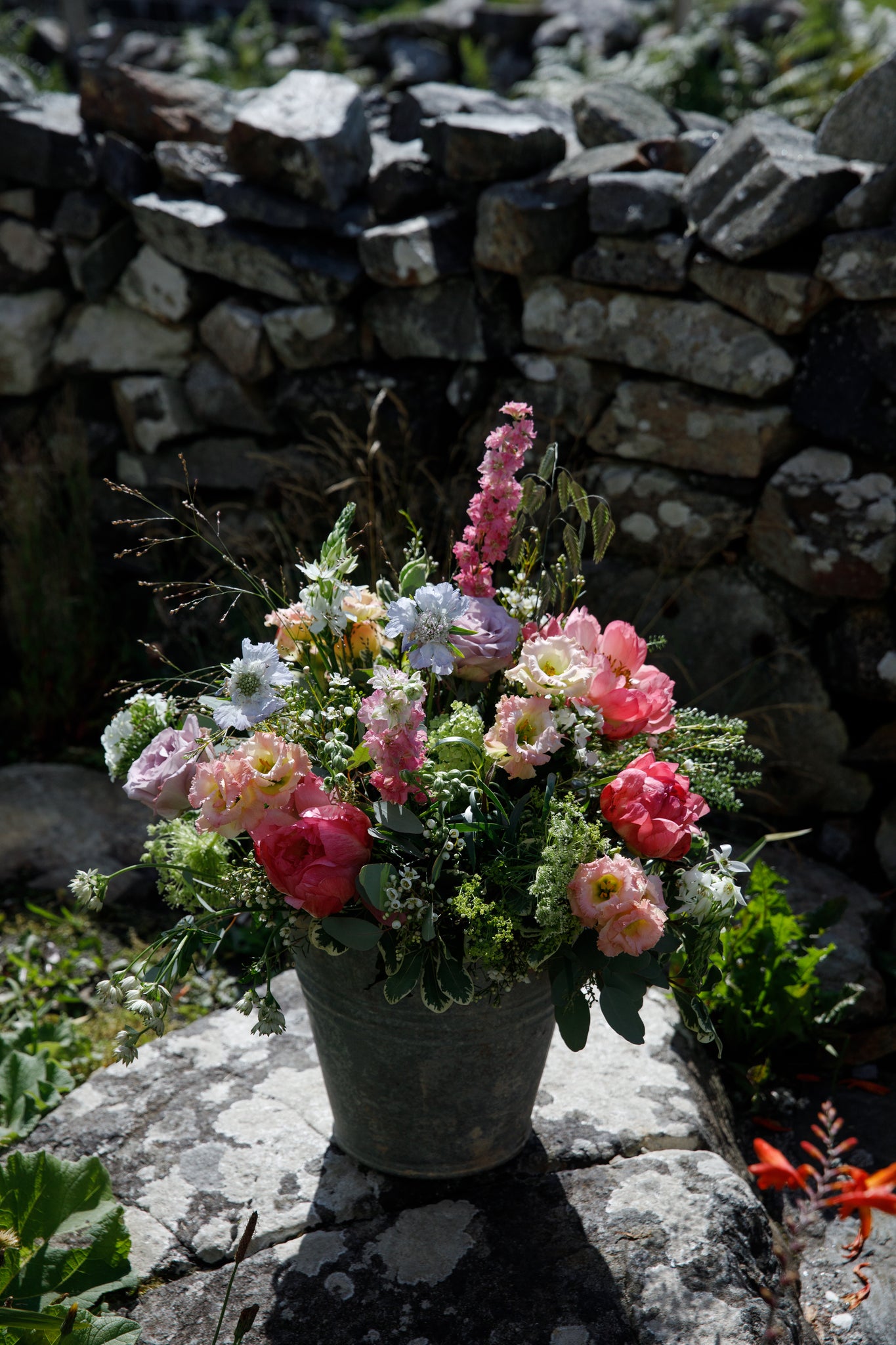 Seasonal Flowers Florist Choice Jar Arrangement Dublin Delivery Ireland